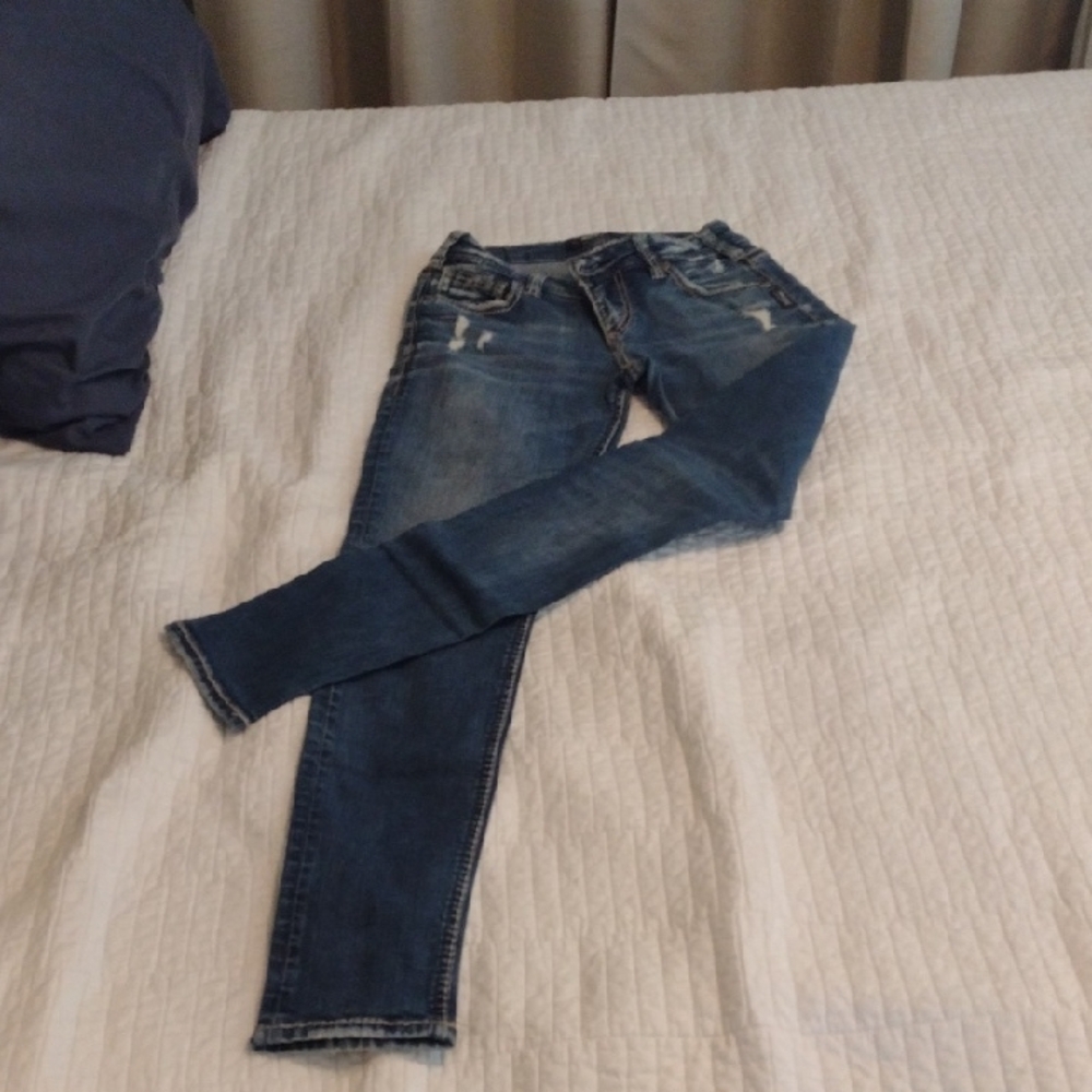 Silver Girlfriend Jeans 25/29